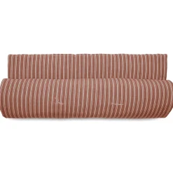 Chemin de lit coton lavé 80x200 cm LILI DÉCO marron terre cuite