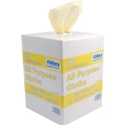 Chiffons tout usage antibactériens jaunes Jantex