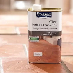 Cire tomettes et terres cuites incolore Starwax 1L