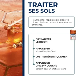 Cire tomettes et terres cuites incolore Starwax 1L