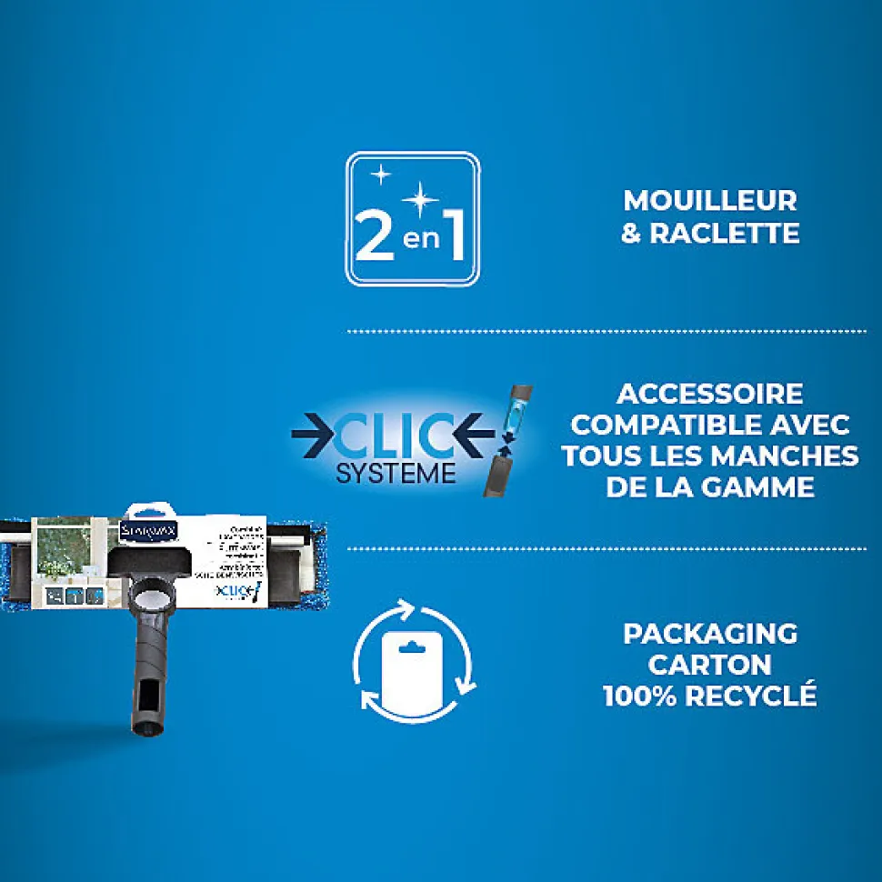 Combiné lave-vitres, housse en microfibre, Starwax