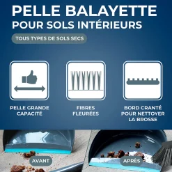 Combiné pelle + balayette bleu Starwax