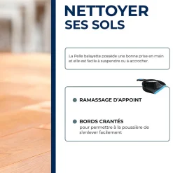 Combiné pelle + balayette bleu Starwax