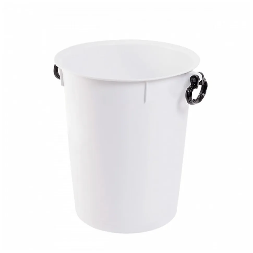 Conteneur alimentaire 50 L avec poignées noires - blanc