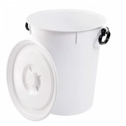 Conteneur alimentaire 50 L avec poignées noires - blanc