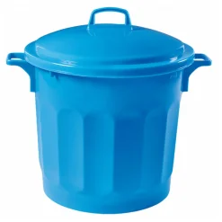 Conteneur alimentaire rond HACCP 75 L - bleu