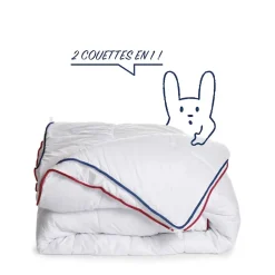 Couette 4 saisons 200x200cm 3 couettes en 1