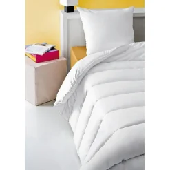 Couette anti-acariens - 220 x 240 cm - Chaude - 400 g/m² 2 personnes - Blanc - ABEIL