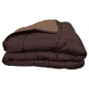 Couette chaude Bicolore Gamme Microfibre "Cocoon Non feu - Norme NF EN ISO 12952" toutes dimensions Toison d'or - Cocoon Chocolat