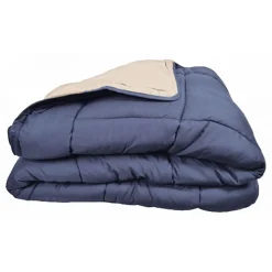 Couette chaude Bicolore Gamme Microfibre "Cocoon Non feu - Norme NF EN ISO 12952" toutes dimensions Toison d'or - Cocoon Pétrole M