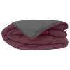 Couette chaude Bicolore Gamme Microfibre "Cocoon Non feu - Norme NF EN ISO 12952" toutes dimensions Toison d'or - Cocoon Prune Aci