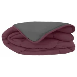 Couette chaude Bicolore Gamme Microfibre "Cocoon Non feu - Norme NF EN ISO 12952" toutes dimensions Toison d'or - Cocoon Prune Aci