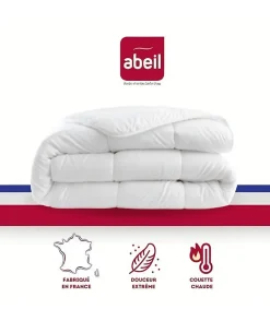 Couette chaude 400gr/m² Douceur Auvergnate - 140 x 200 cm - 1 personne - ABEIL