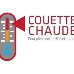 Couette chaude 400gr/m² Douceur Auvergnate - 140 x 200 cm - 1 personne - ABEIL