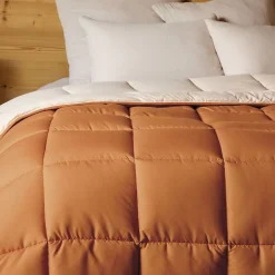 Couette chaude microfibre bicolore 400 gr/m2 (220x240 cm - Cuivre)