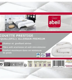 Couette chaude 140x200 cm Abeil Prestige Quallofil Allerban 350g/m2