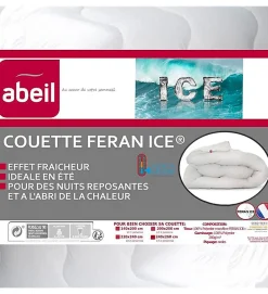 Couette de lit Légère pour été Feran Ice 200g blanc ABEIL Dimension - 200x200