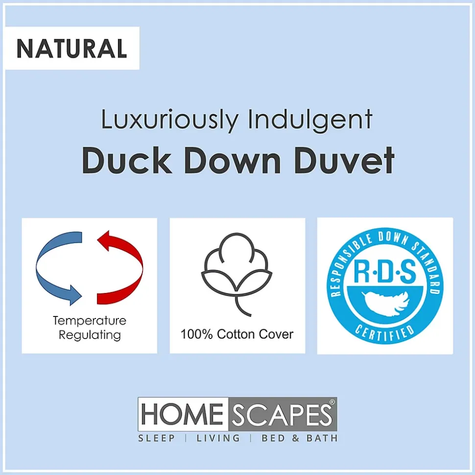 Couette de Luxe chaude spéciale hiver en duvet de canard 13.5 Tog - 200 x200 - HOMESCAPES