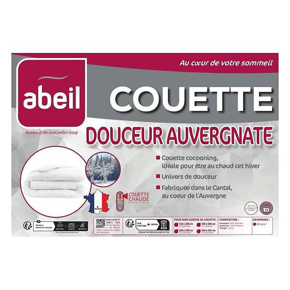 Couette Douceur Auvergnate - 220 x 240 cm - Chaude - 2 personnes - ABEIL