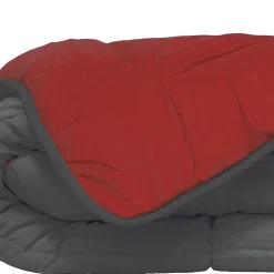Couette d'été en microfibre bicolore (240x220 cm - Rouge)