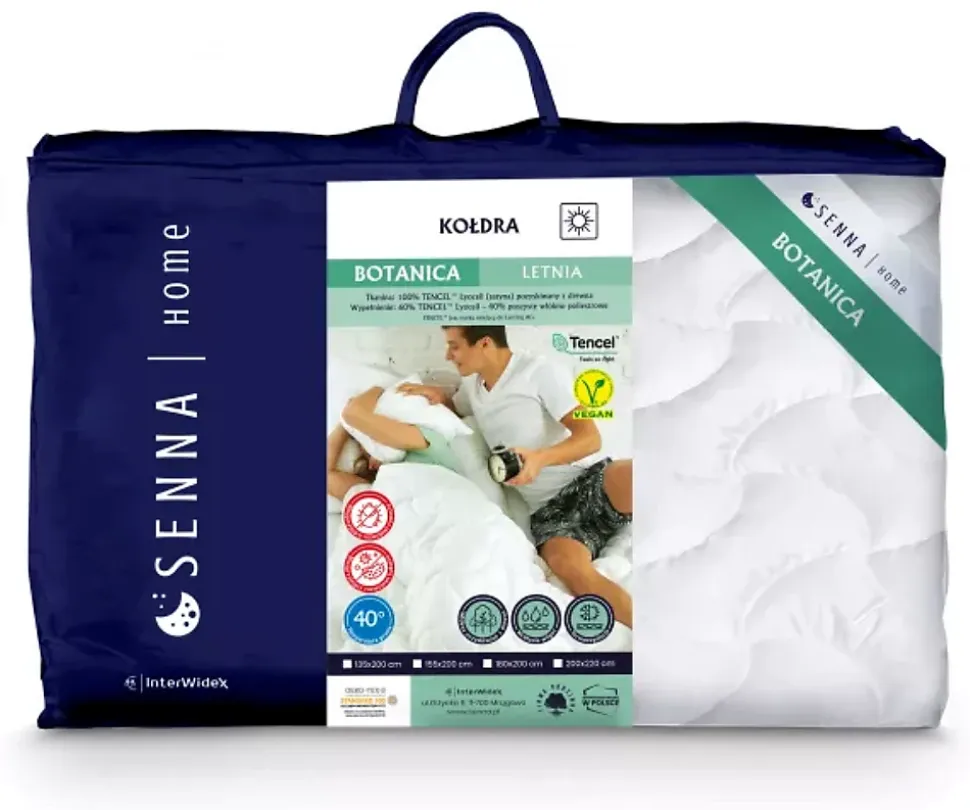 Couette d'été 135x200 BOTANICA Blanc Senna Home