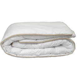 Couette "Fjord Grand Hotel" Légère Jumelable Satin de coton rayé Lestra - 220 x 240 cm pour lit 2 places