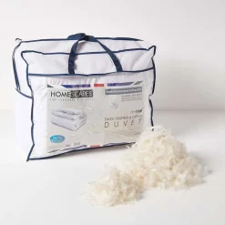 Couette hiver très chaude 200 x 200 cm en duvet et plumes de canard 15 Tog - HOMESCAPES