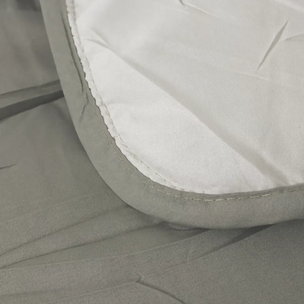 Couette hiver 260x240 cm COCOON BICOLORE Taupe/Lin garnissage fibre polyester 400g/m2