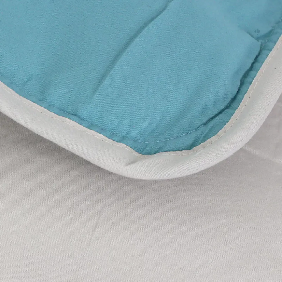 Couette hiver 260x240 cm COCOON BICOLORE Lac/Galet garnissage fibre polyester 400g/m2