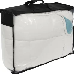 Couette hiver 140x200 cm COCOON BICOLORE Lac/Galet garnissage fibre polyester 400g/m2