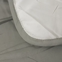 Couette hiver 140x200 cm COCOON BICOLORE Taupe/Lin garnissage fibre polyester 400g/m2