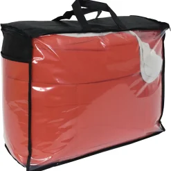 Couette hiver 260x240 cm COCOON BICOLORE Gingembre/Galet garnissage fibre polyester 400g/m2