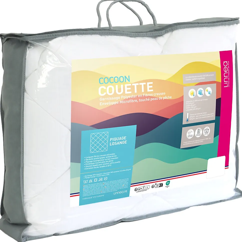 Couette hiver 140x200 cm COCOON garnissage fibre polyester 500g/m2
