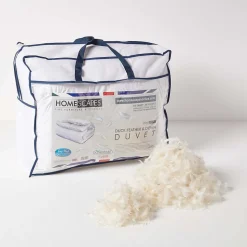 Couette hiver 150x200 cm en plumes et duvet de canard 13.5 Tog - HOMESCAPES