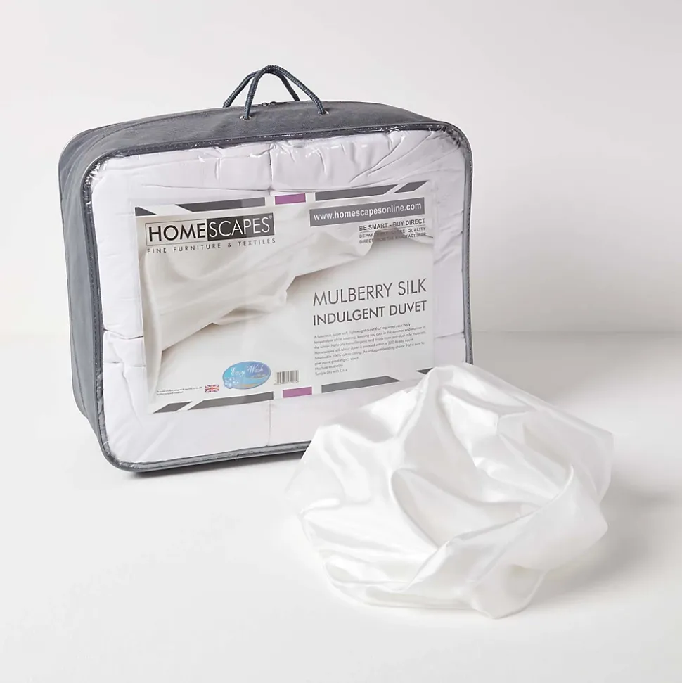 Couette hiver 155x220 cm en Soie de Mûriers 13.5 Tog - HOMESCAPES