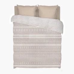 Couette Imprimée Sherpa Polaire Chaude 220x240cm CHALET