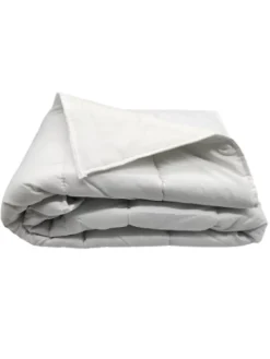 Couette légère blanche / non tissé - 1 personne 140 x 200 - 15083