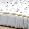 Couette Légère Imprimée Sapin Futé / Non Tissé Blanc - 1 Personne 140 x 200 - 13998