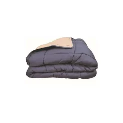 Couette Microfibre 400g/m² CALGARY Petrole & Mastic 140x200cm