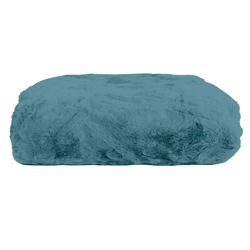 Couette Plaid bleue MINNOR 100% Polyester - 130x170 cm - SACASA