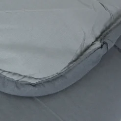 Couette été 240x220 cm COCOON BICOLORE Acier/Argent garnissage fibre polyester 200g/m2