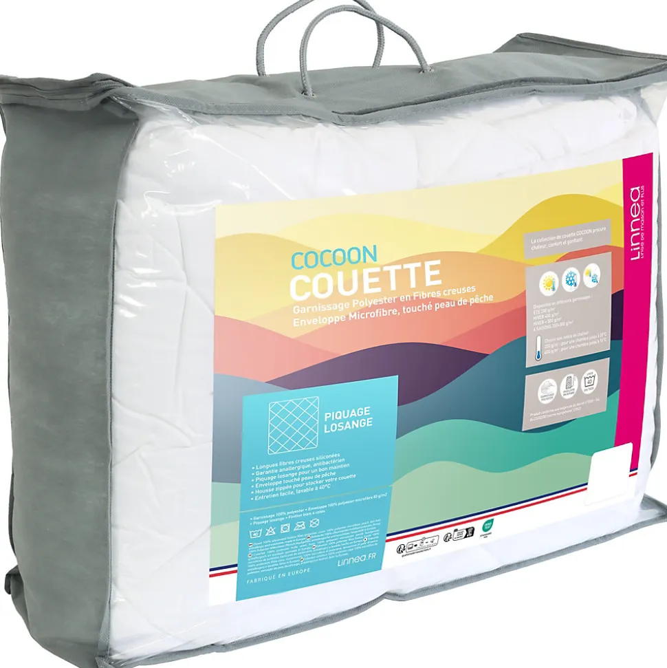 Couette été 260x240 cm COCOON garnissage fibre polyester 200g/m2