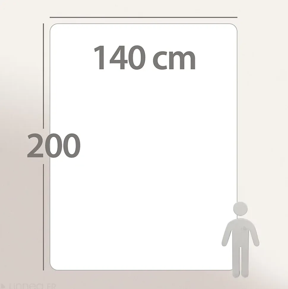 Couette été 140x200 cm HARMONIE garnissage fibre polyester 150g/m2