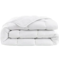 Couette tempérée 140 x 200 cm coton blanc