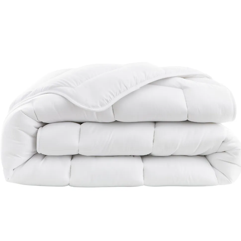 Couette tempérée 140 x 200 cm coton blanc