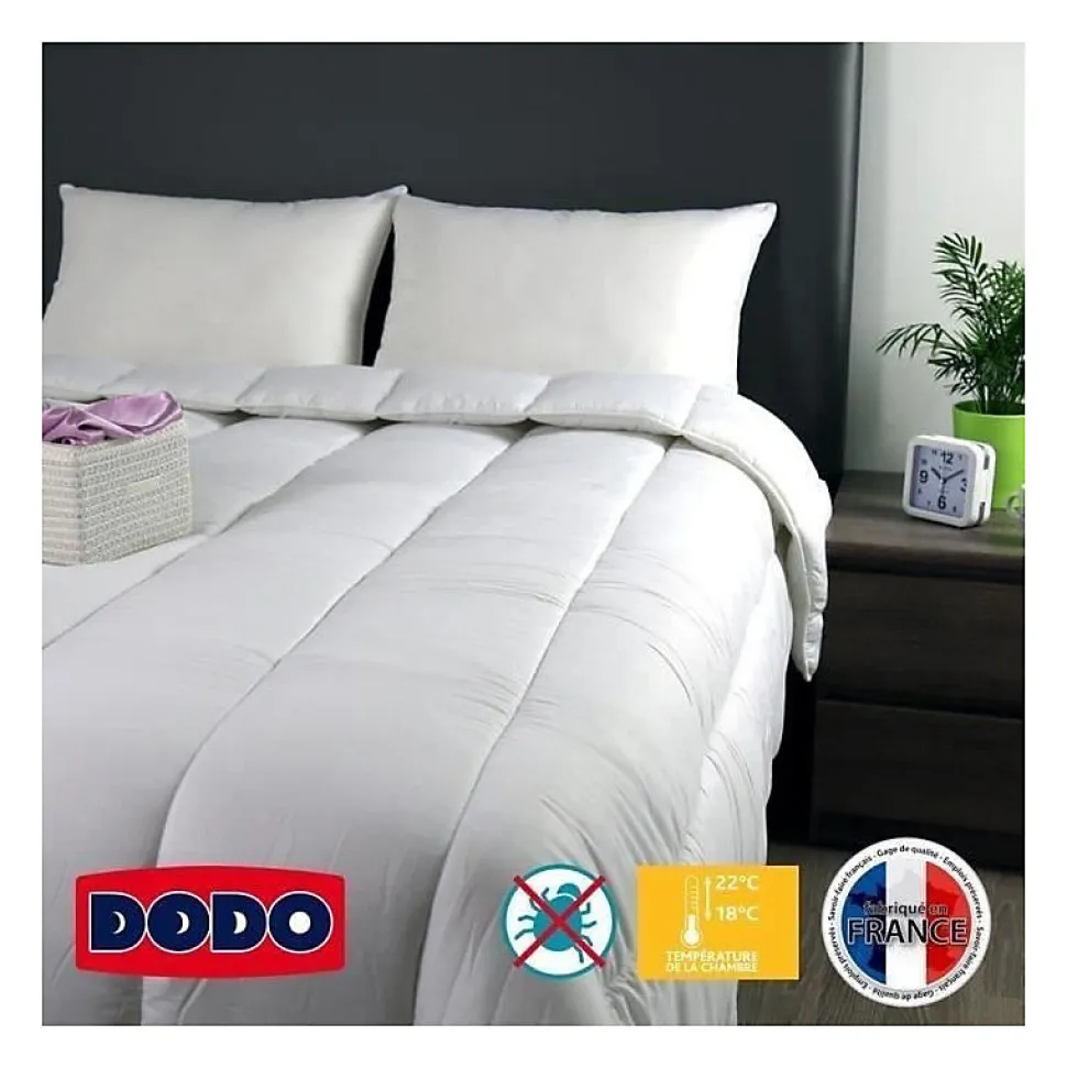 Couette tempérée Belle Nuit - 220 x 240 cm - 350gr/m² - Blanc - DODO