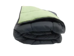 Couette tempérée Bicolore Noir / vert - 2 personnes 220 x 240 - 12977-11