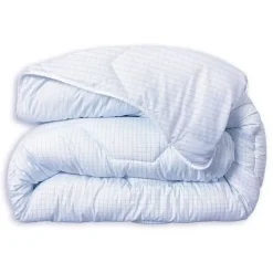 Couette tempérée DODO 240x260 cm - 2 personnes - Protection anti punaise, anti acarien - 300G/m² - Blanc - Fabriqué en France