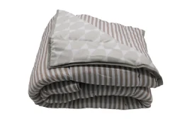 Couette Tempérée Geométrique/rayures Beige - 1 Personne 140 x 200 - 12965-11