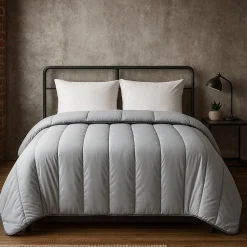 Couette tempérée Gris Clair - 2 Personnes 240x260 - 10417